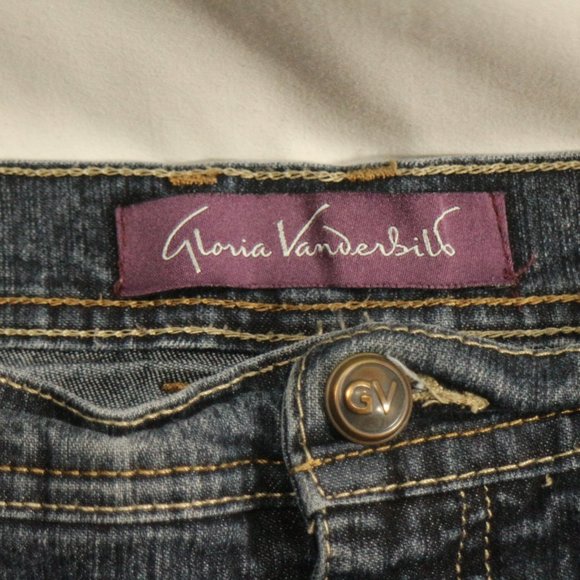 GLORIA VANDERBILT Dark Wash Jeans Sz 18 US Wmn - Picture 4 of 11